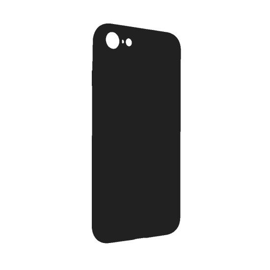 Capa de Silicone com Moldura de Câmera para Apple iPhone 7/8 Preto